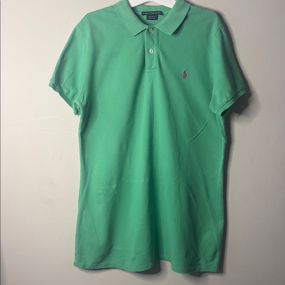 Ralph Lauren Green Polo Shirt Classic Style - Picture 1 of 5